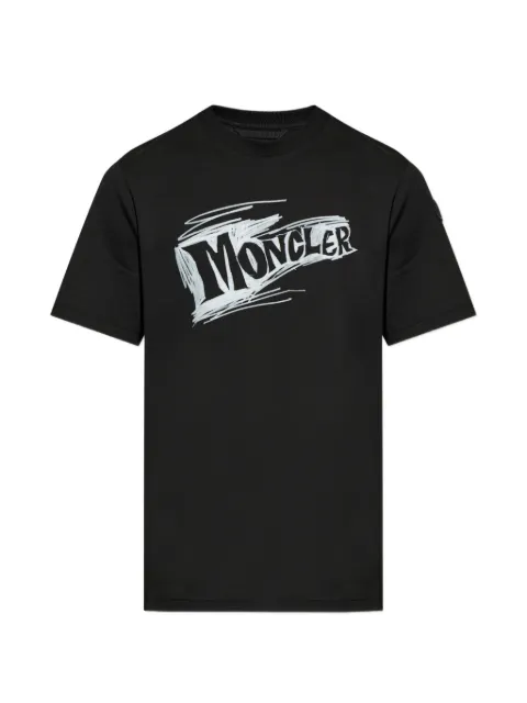 Moncler camiseta con logo estampado