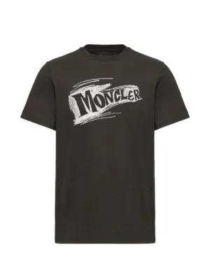 Burberry Camiseta De Algodão Com Logo Xadrez | Preto | FARFETCH BR