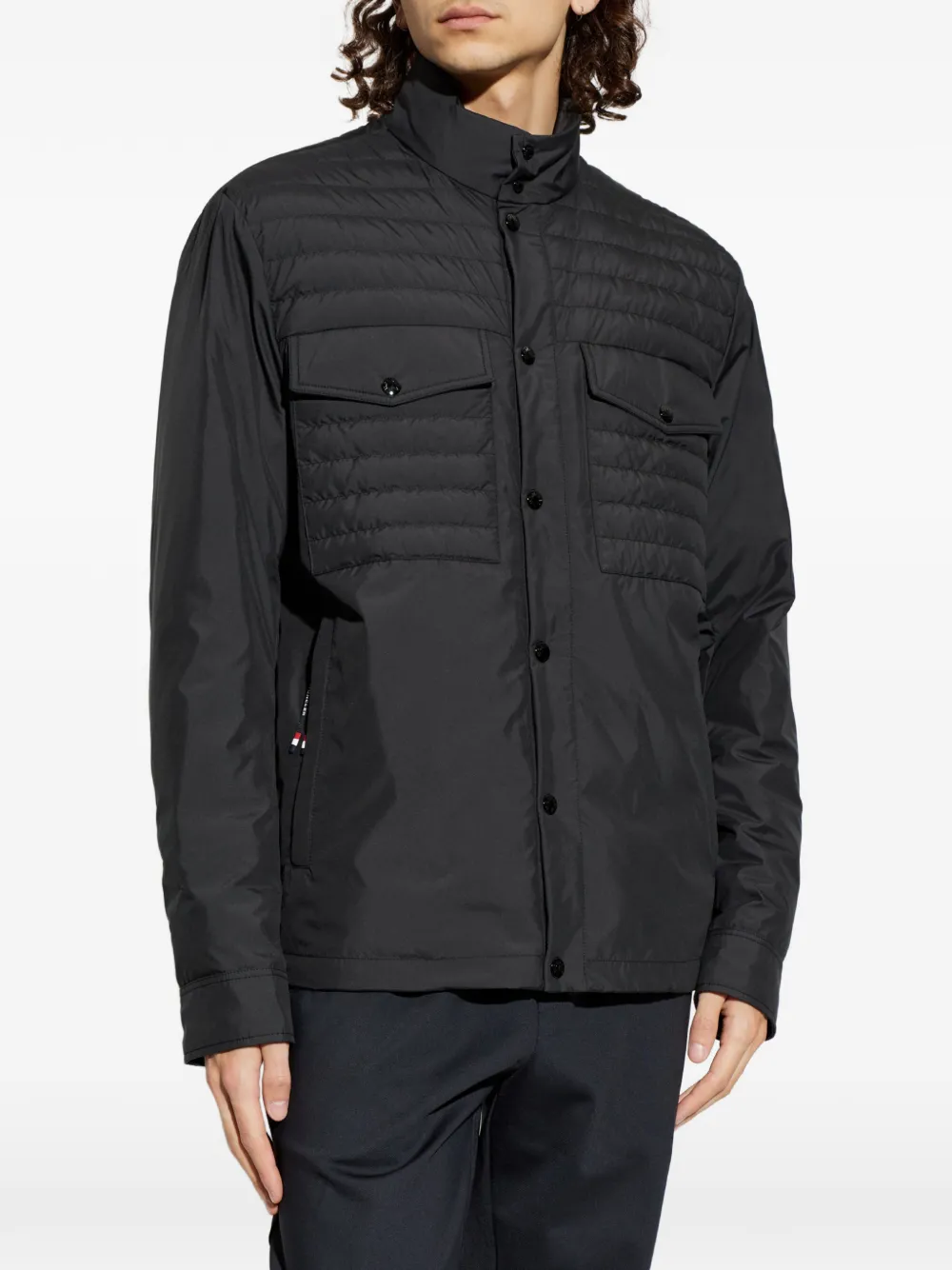 Moncler Vnorviane gewatteerd jack Zwart