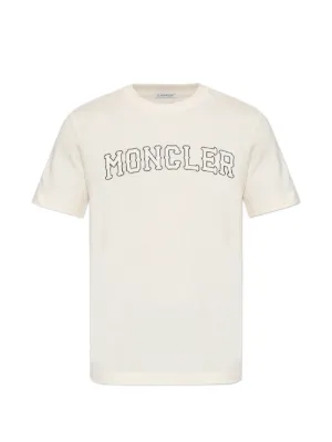 Moncler Logo T-shirt | Neutrals | FARFETCH