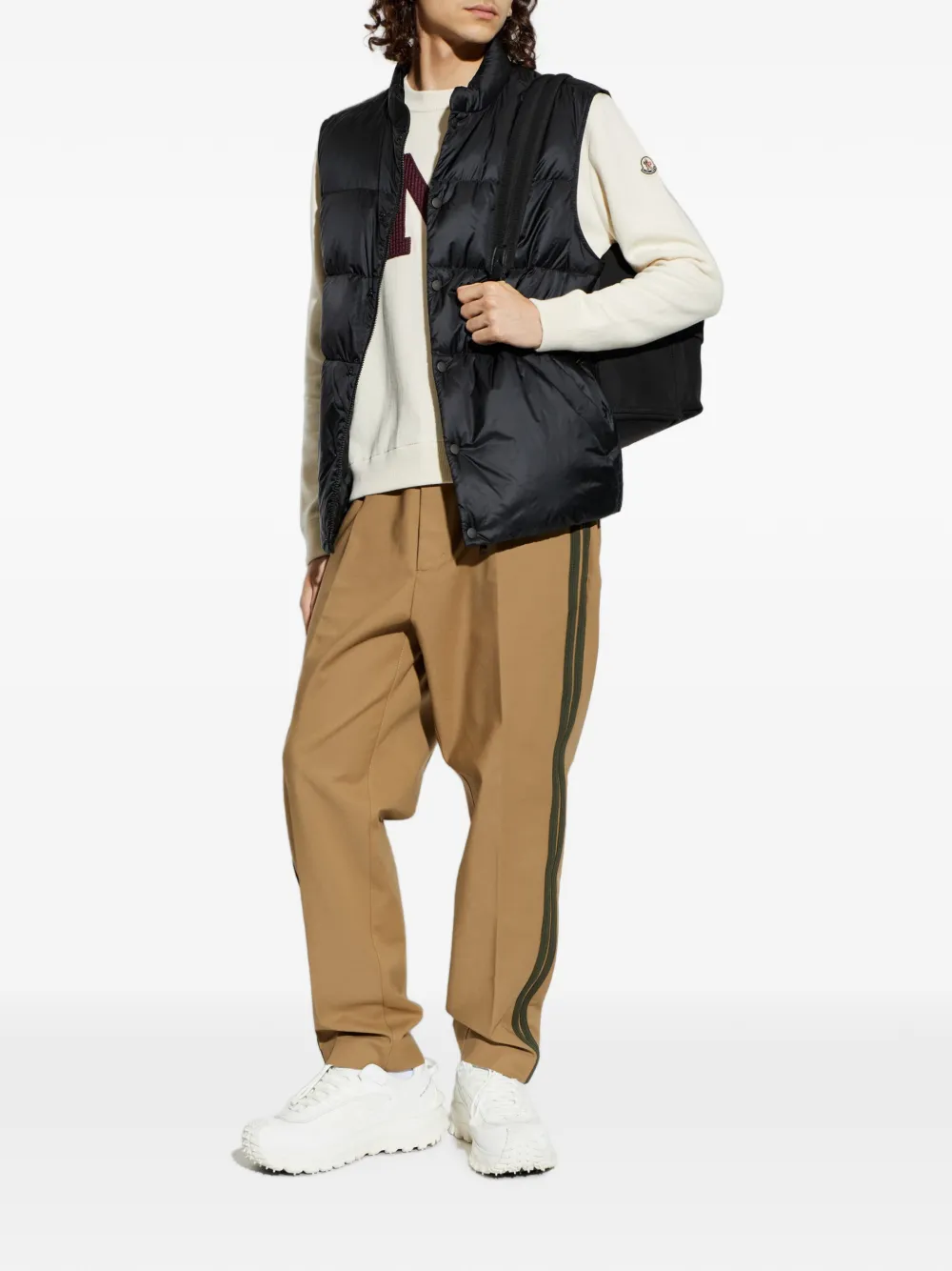 Moncler Tuquerouye gewatteerde bodywarmer Zwart