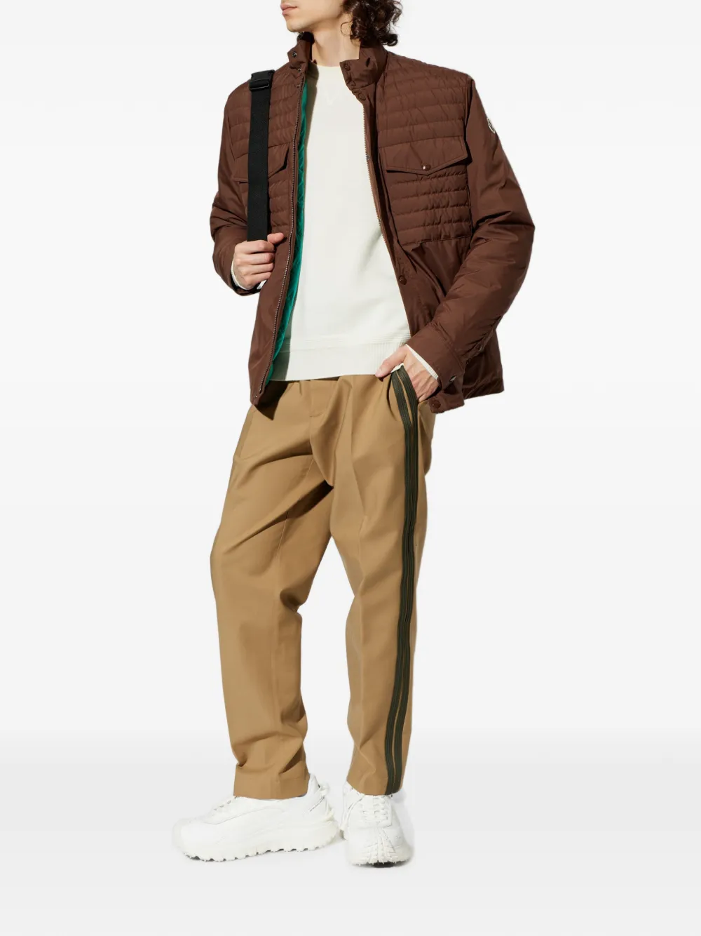 Moncler Vnorviane gewatteerd jack Bruin