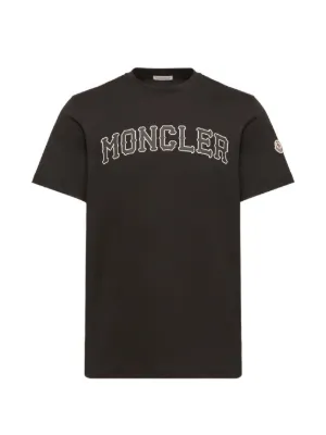 Moncler logo-patch short-sleeve Polo Shirt | Grey | FARFETCH