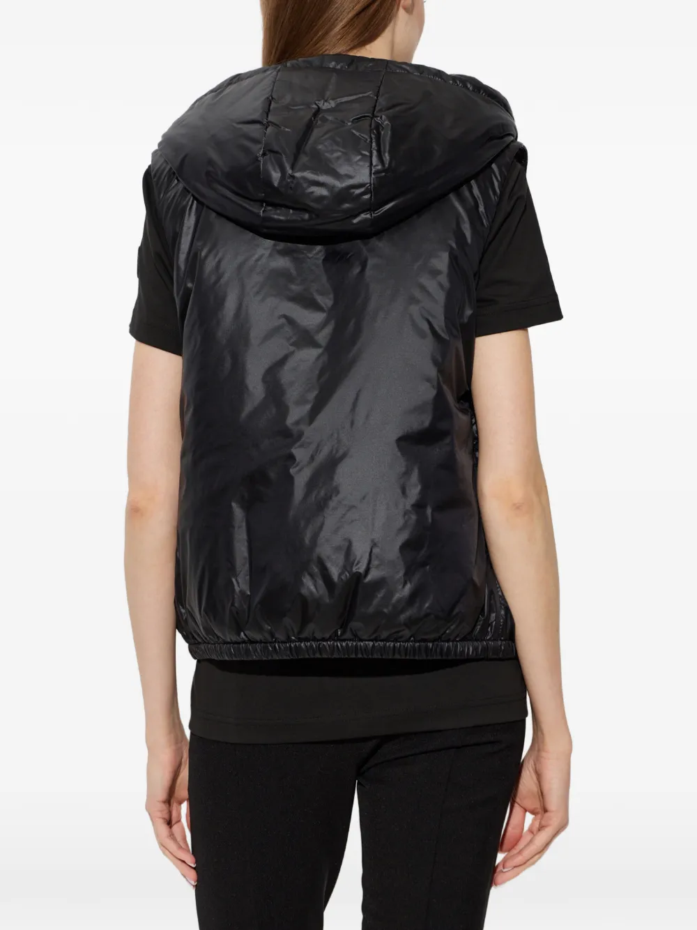 Moncler Lansette gilet met capuchon Zwart