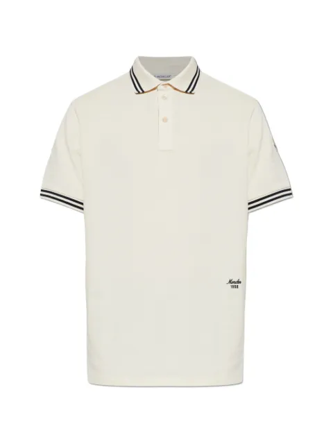 Moncler logo-embroidered polo shirt