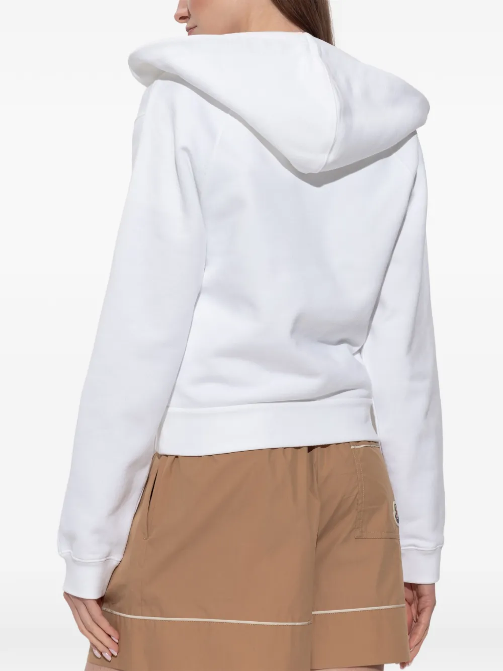 Moncler Hoodie met rits Wit