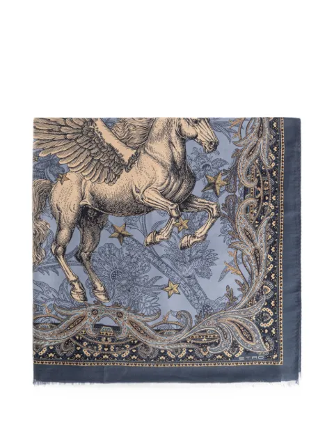 ETRO Pegasus paisley-print scarf