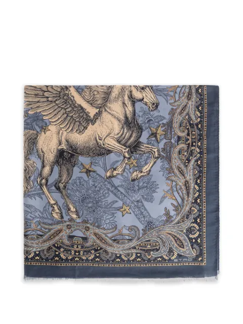 ETRO Echarpe Pegasus com estampa paisley