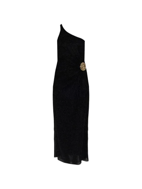 Oséree one-shoulder lurex-thread maxi dress
