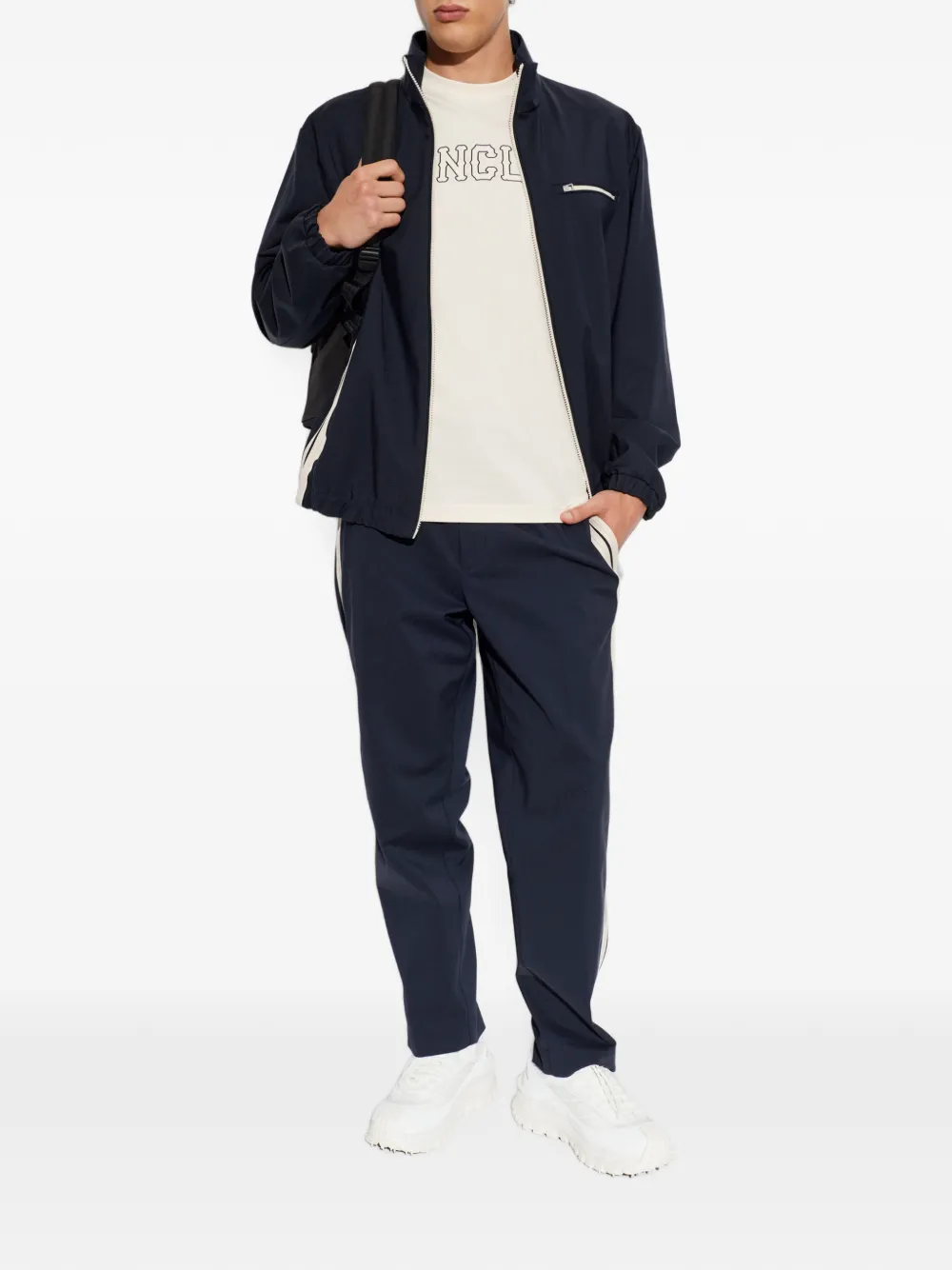 Moncler Fourioun jack met logopatch Blauw