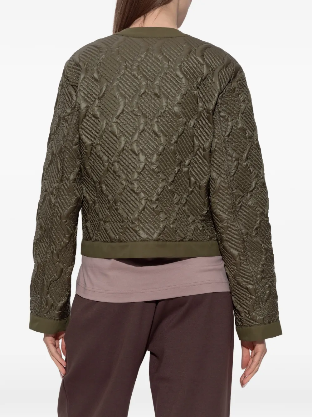 Moncler Libellule gewatteerd jack Groen