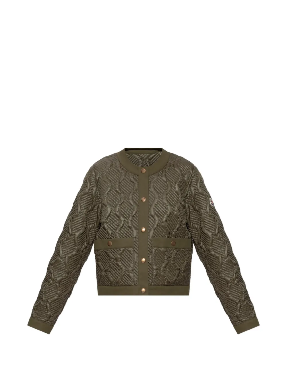 Moncler Libellule gewatteerd jack Groen