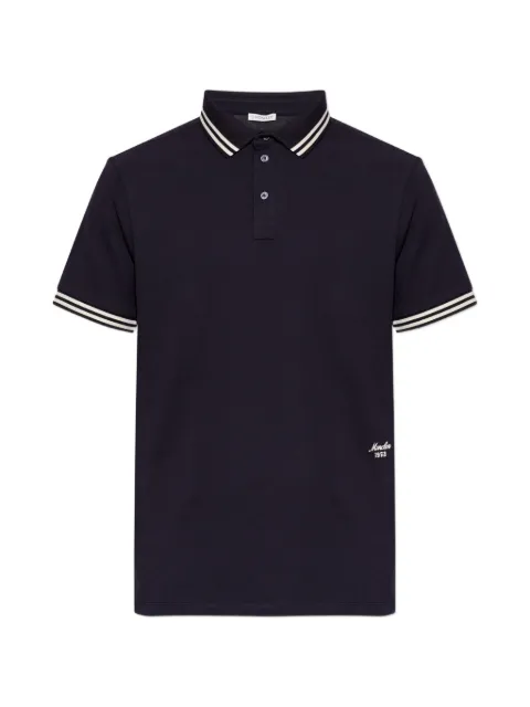 Moncler logo-embroidered polo shirt
