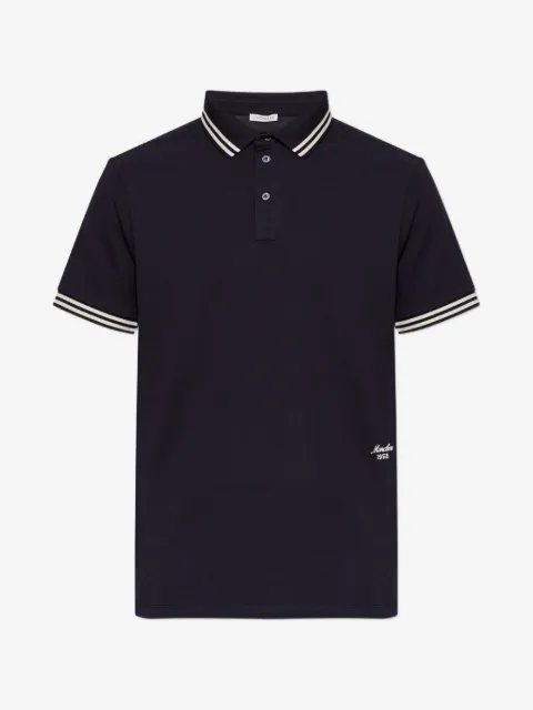 Moncler logo-embroidered polo shirt