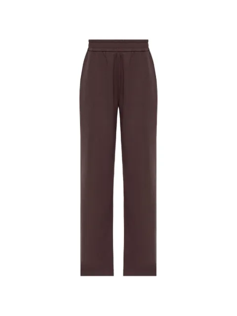 Moncler logo-patch wide-leg track trousers