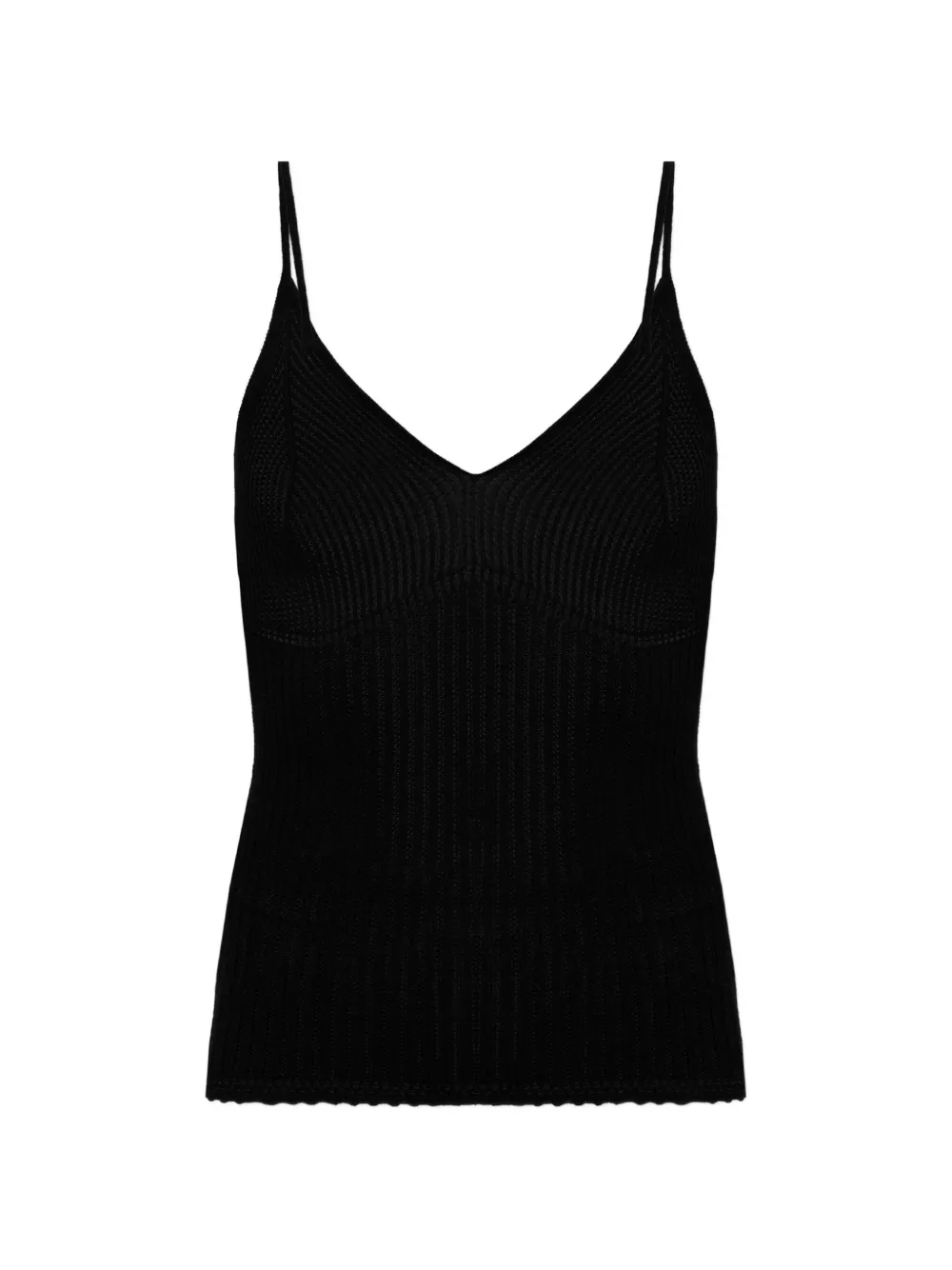 ISABEL MARANT Saloma Tanktop mit V-Ausschnitt - Schwarz