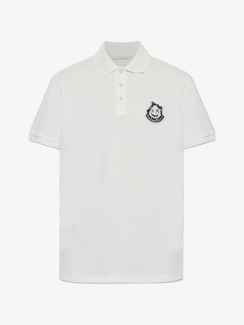 Moncler logo-patch polo shirt