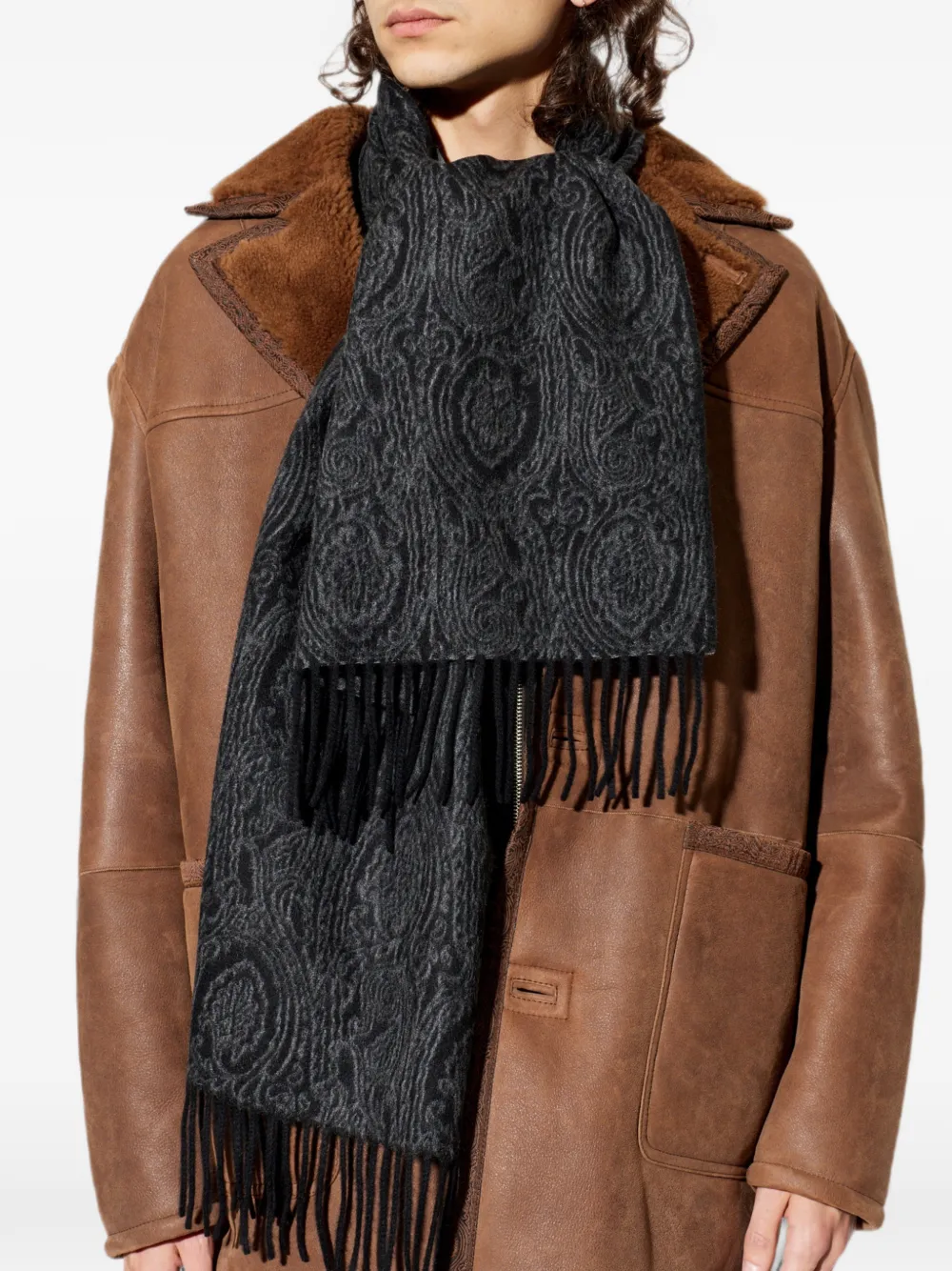 ETRO Overhemd met paisley-jacquard Zwart