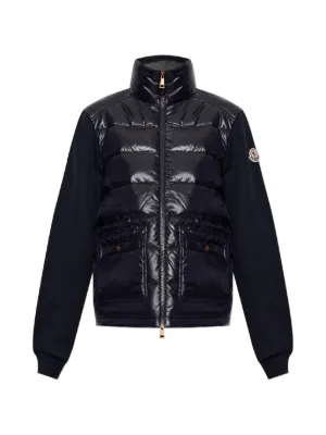 Moncler Cardigan Com Zíper | Azul | FARFETCH BR