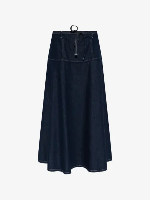 SAMSOE SAMSOE Satilly drawstring-fastening midi skirt