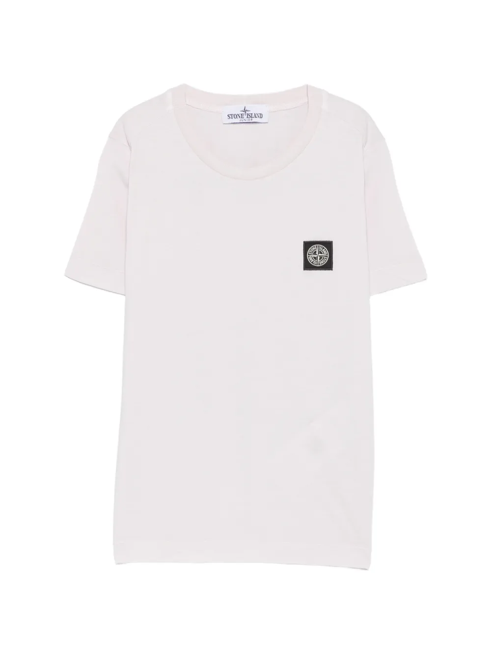 Stone Island Junior logo-patch T-shirt - Rosa