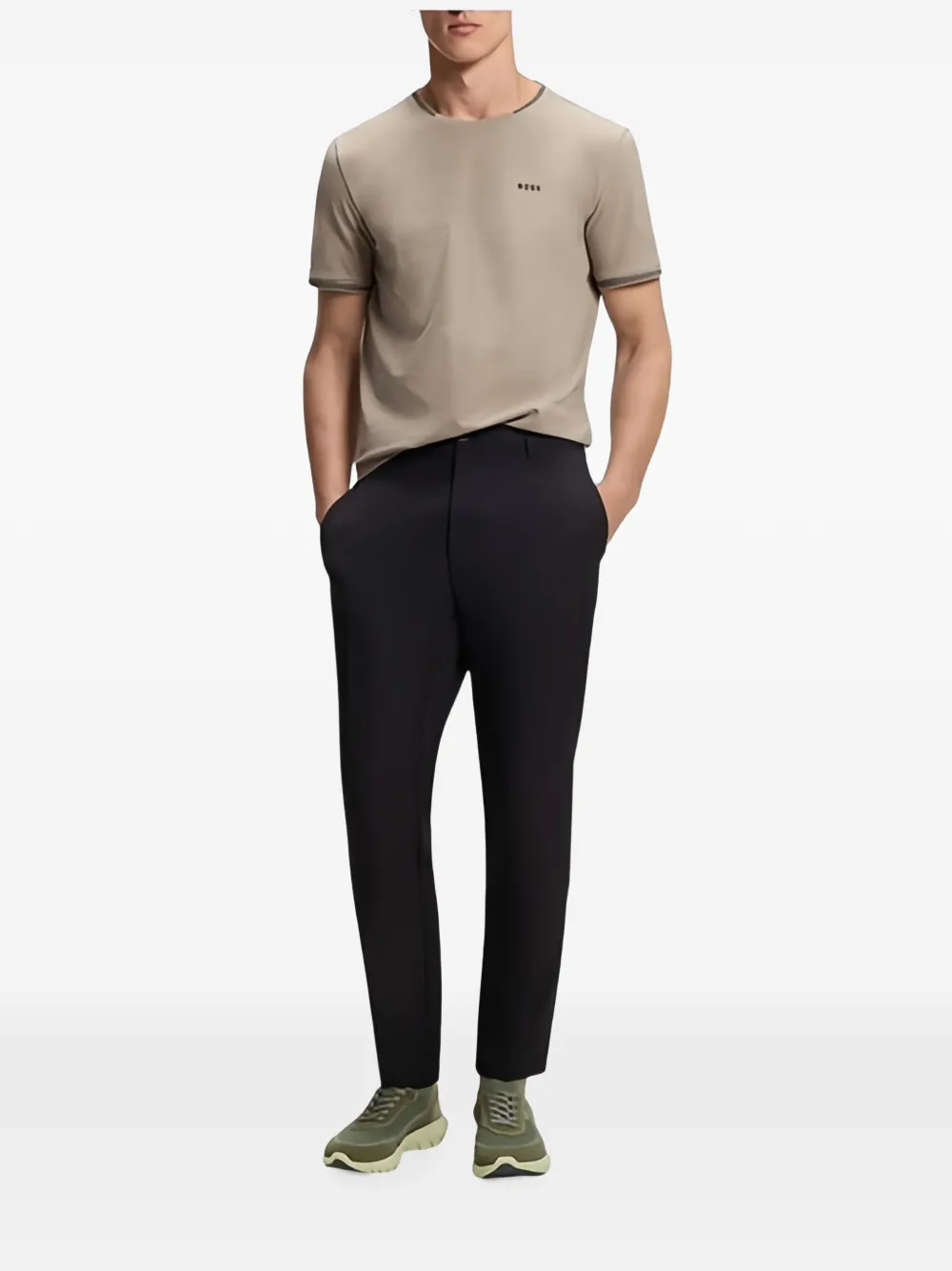BOSS Motion knit sneakers Groen