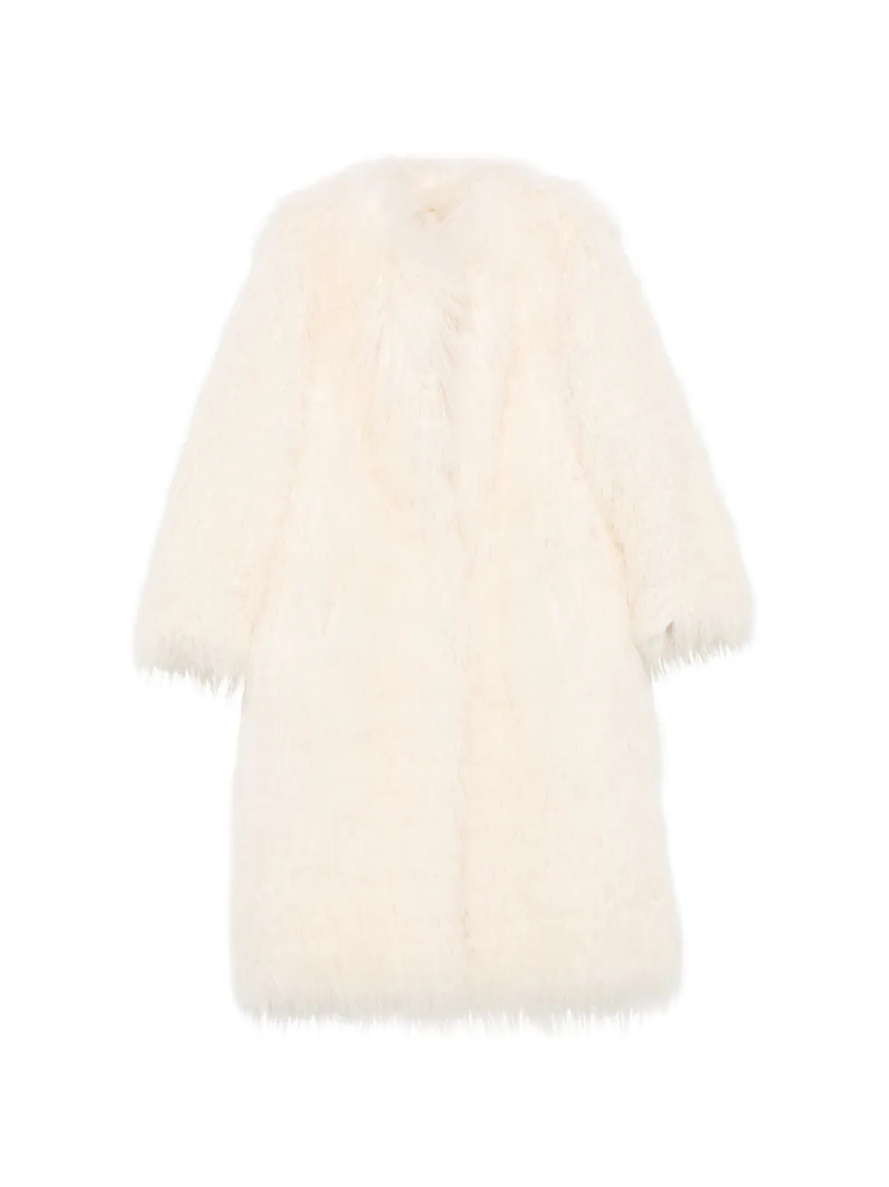 Liska Tibet-lamb coat - Nude