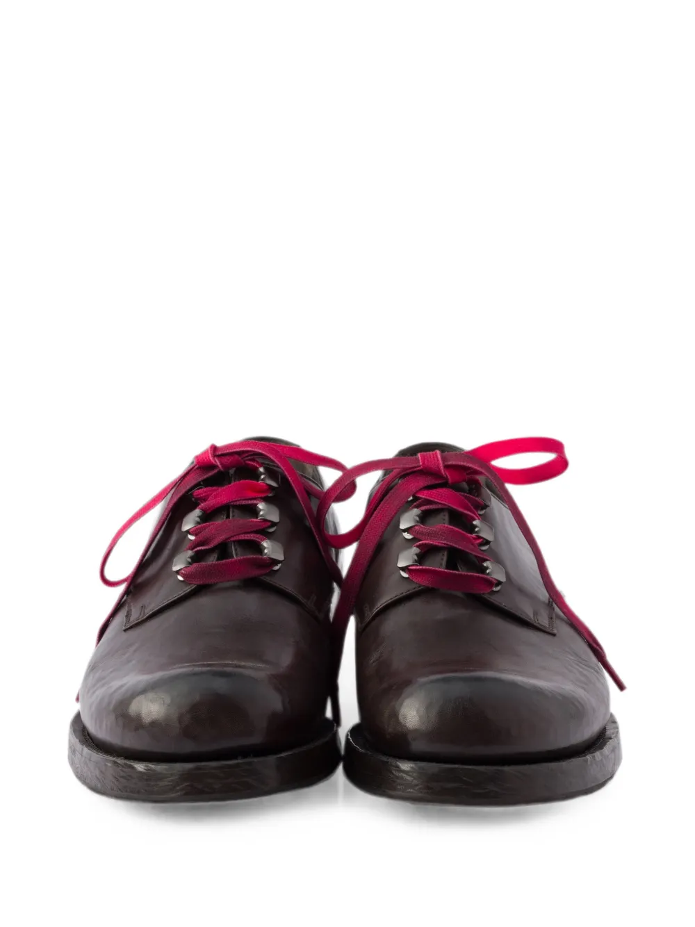 Prada Leren veterschoenen Bruin