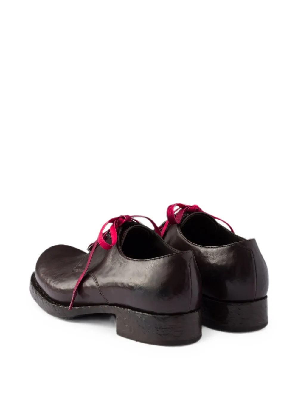 Prada Leren veterschoenen Bruin