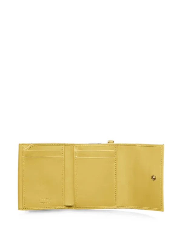 Prada レザー 財布 S | イエロー | FARFETCH JP