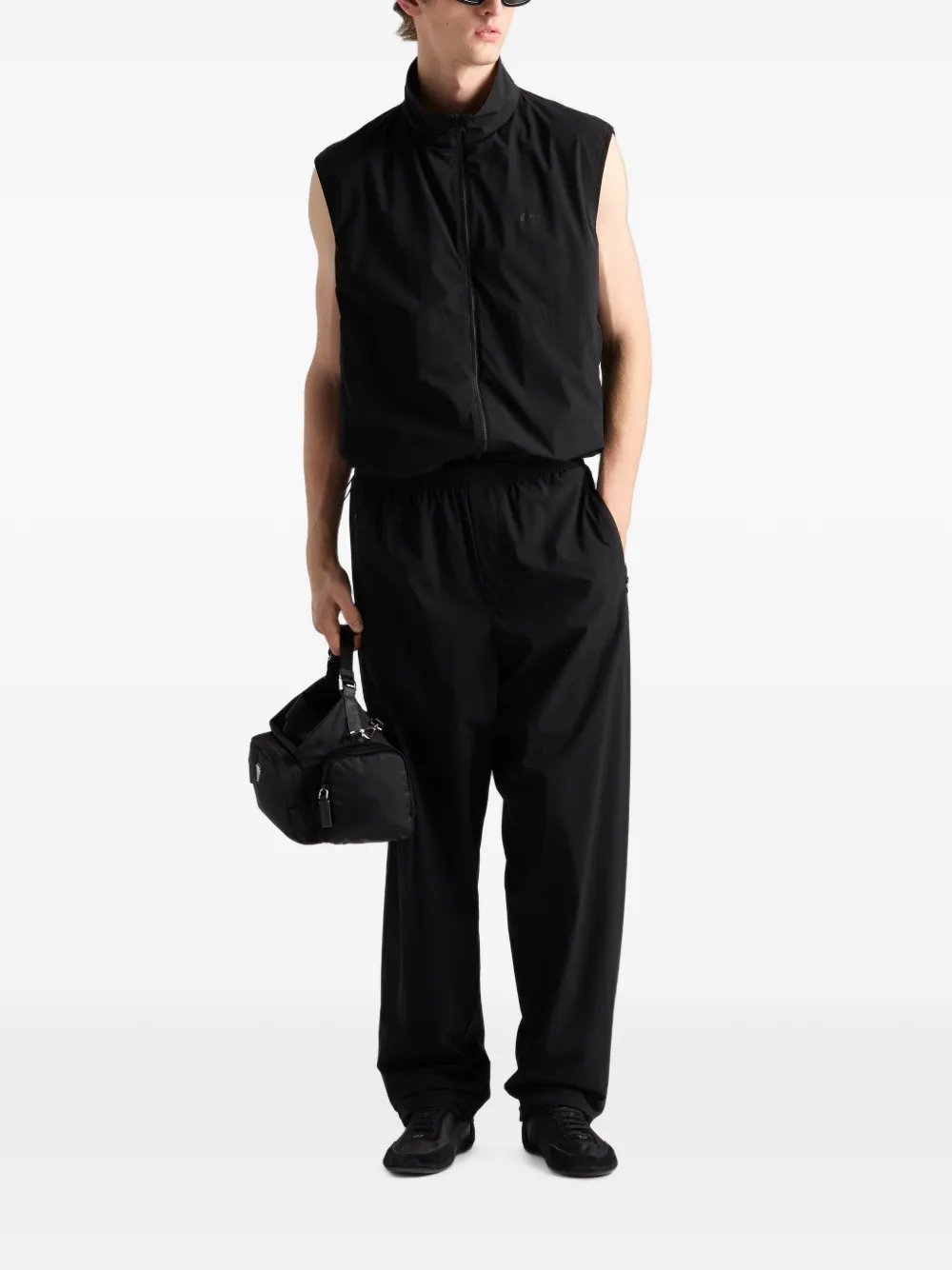 Prada Re-Nylon bodywarmer Zwart