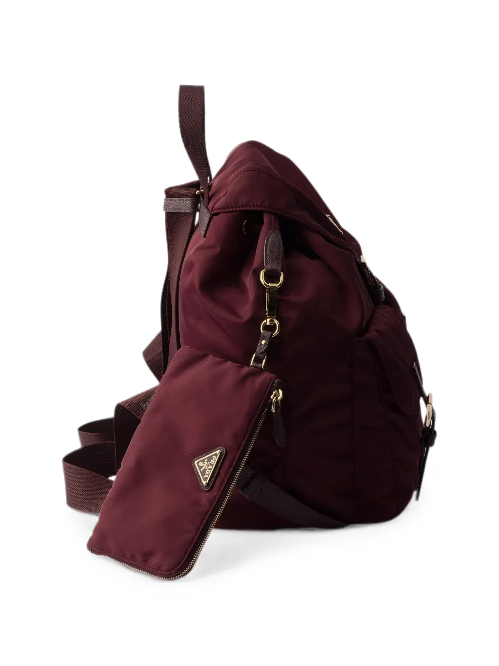 Prada Medium Re-Nylon rugzak Rood