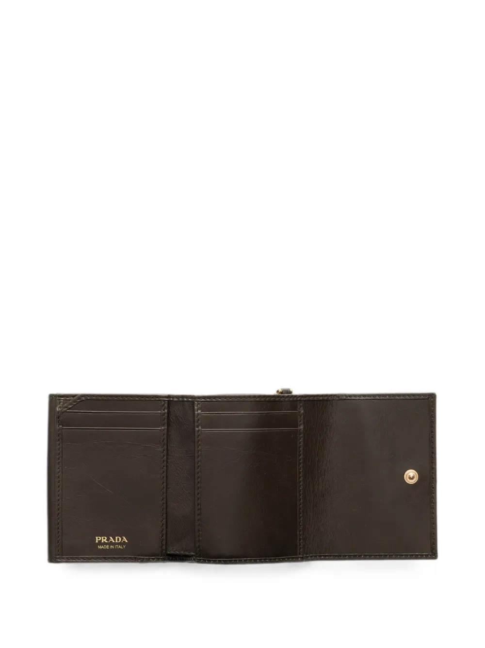 Prada Leren portemonnee Groen