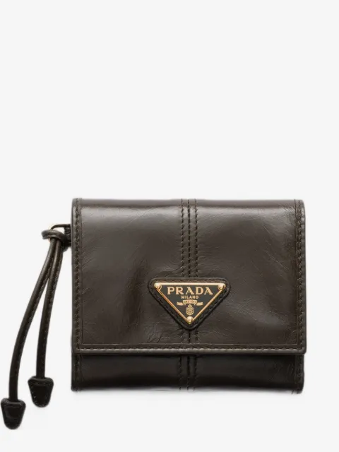 Prada cartera pequeña de piel