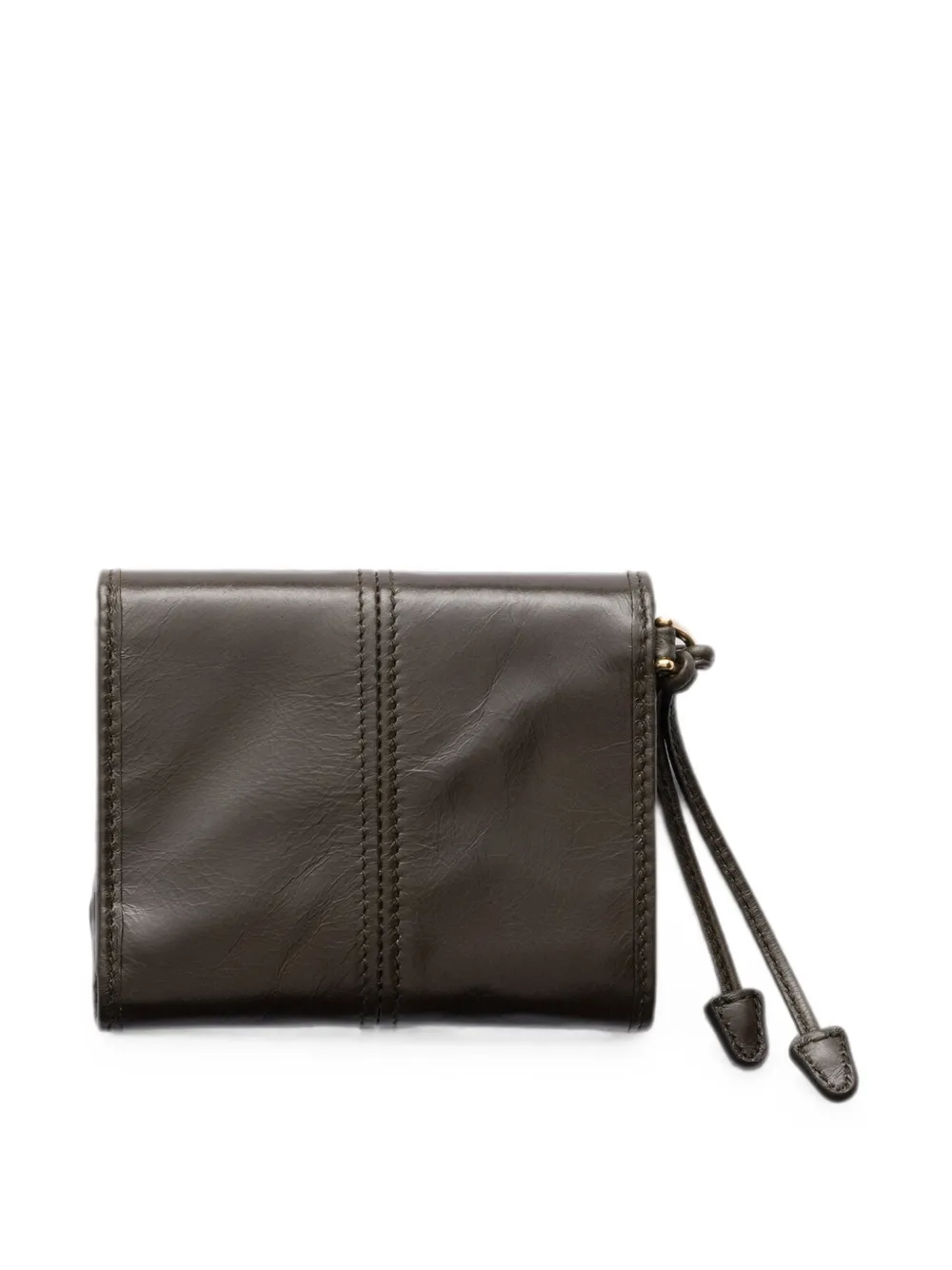 Prada Leren portemonnee Groen