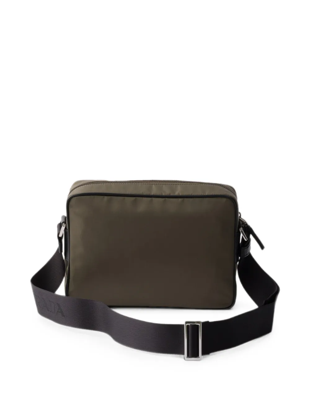 Prada Re-Nylon en Saffiano leren schoudertas Groen