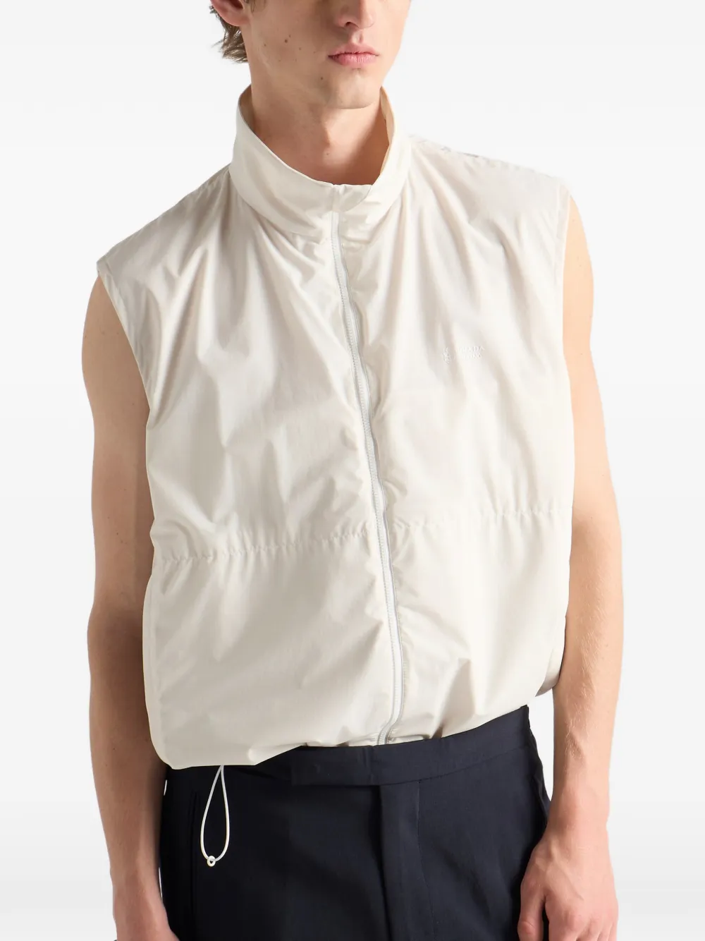 Prada Re-Nylon bodywarmer Beige