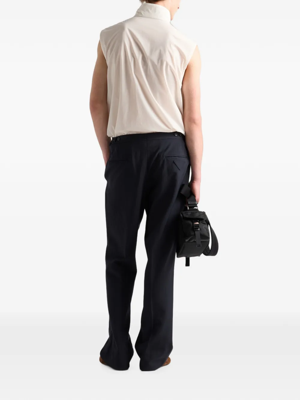 Prada Re-Nylon bodywarmer Beige