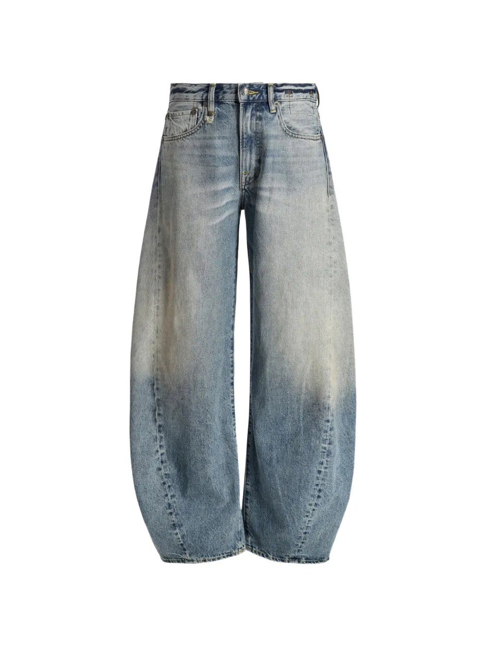 R13 Janine curved-leg jeans - Blu