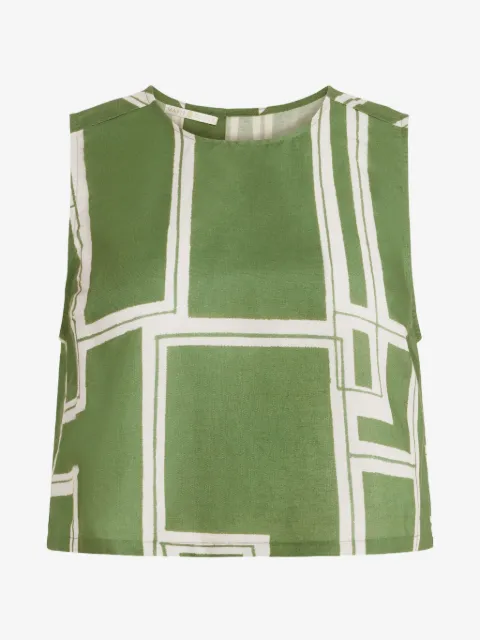 Marie Oliver Fallon geometric-print top