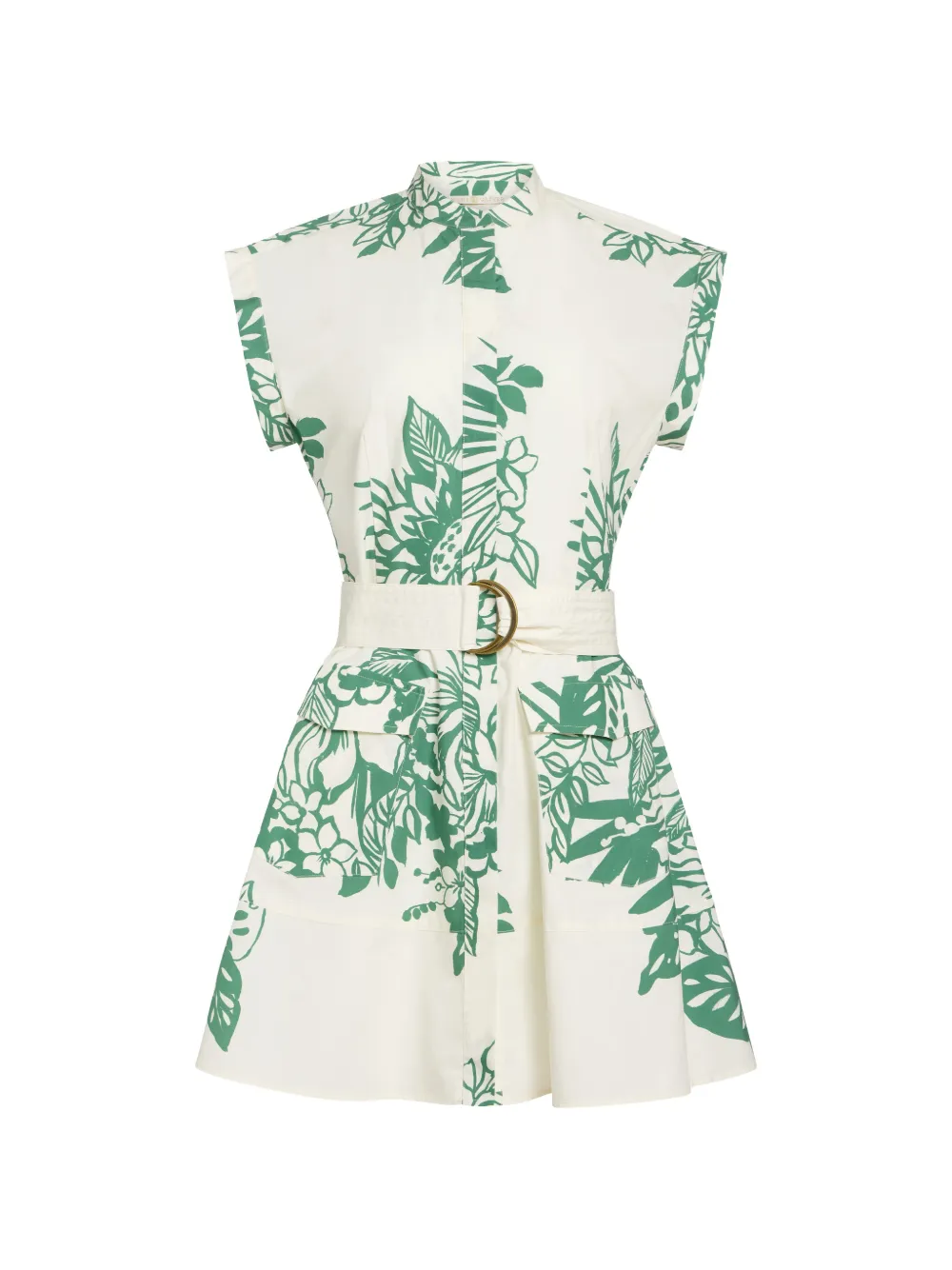 Marie Oliver Maia floral-print mini dress - Toni neutri