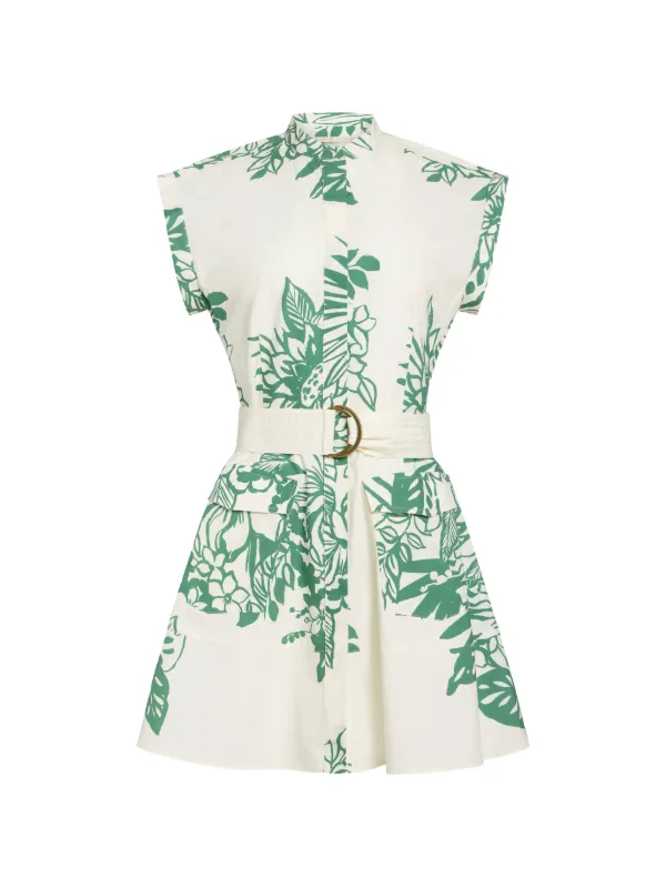 marie oliver dress Marie Oliver Maia ring buckle belt with trapunto stitch detail 100% cotton Partially lined Care Instructions Marie Oliver Women's Maia Floral-Print