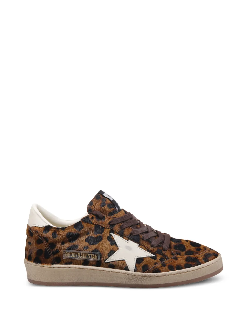 Golden Goose Ball Star leopard-print sneakers - Brown