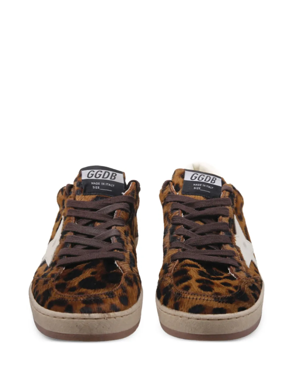 Golden Goose Ball Star leopard-print sneakers Bruin