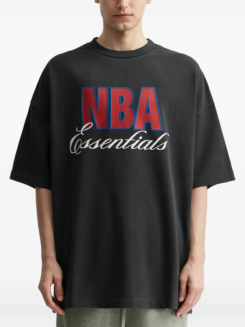 FEAR OF GOD ESSENTIALS T-shirt met logoprint Zwart