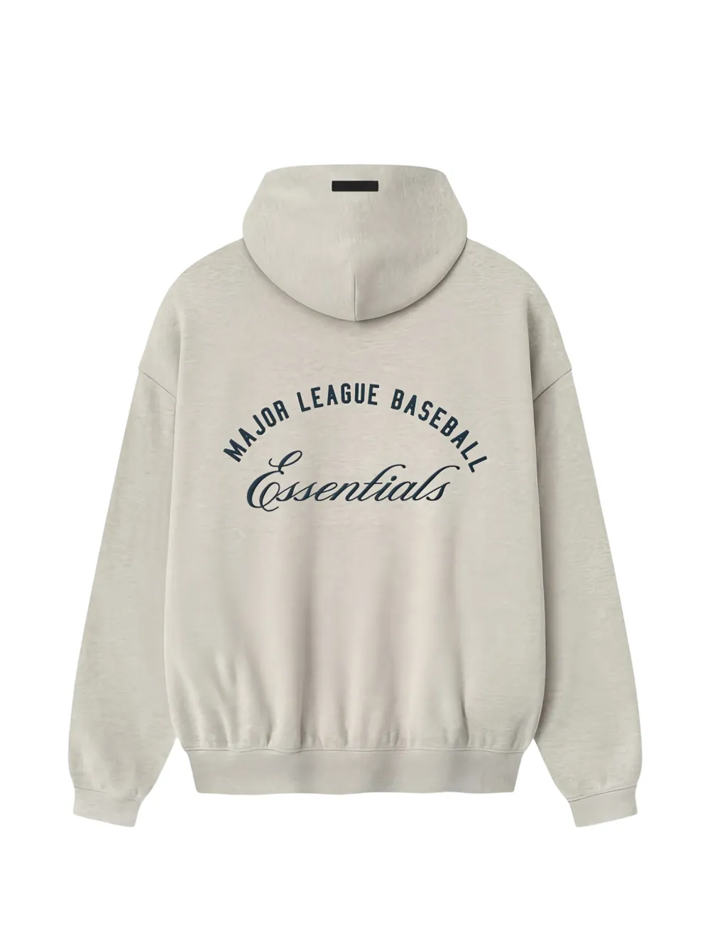 FEAR OF GOD ESSENTIALS Hoodie met logopatch en verlaagde schouders Grijs