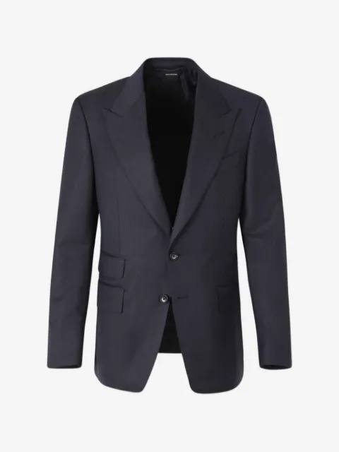 TOM FORD costume à chevrons et col à revers en pointe