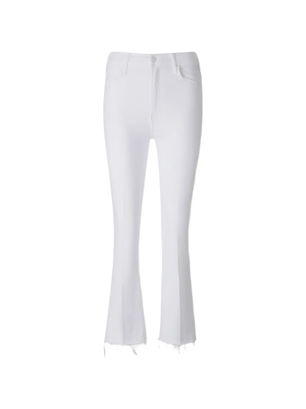 MOTHER The Hustler ankle-fray jeans - Bianco