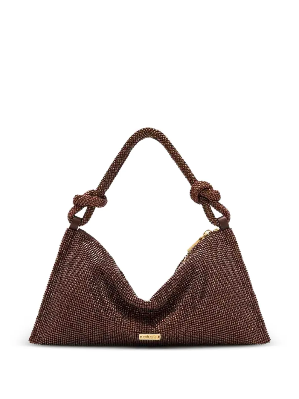 Cult Gaia nano Hera crystal-embellished tote bag - Marrone