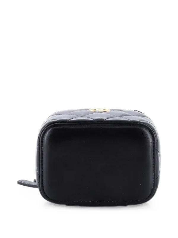 CHANEL Pre-Owned Classic Top Handle Vanity Case With Chain Quilted